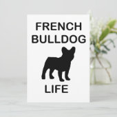 leven van Franse buldog Kaart (Staand voorkant)