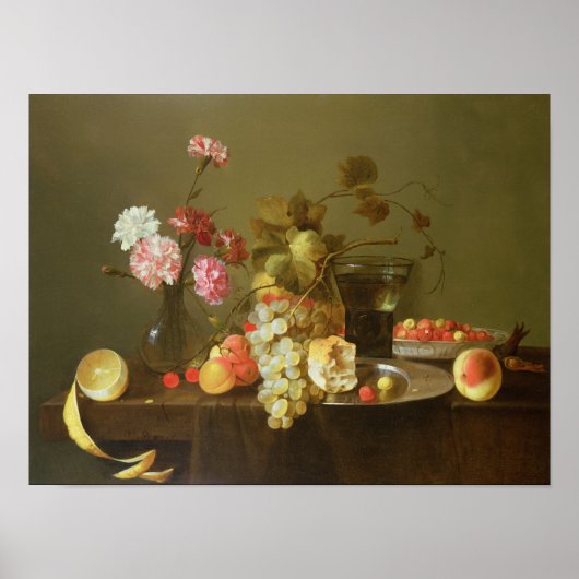 Leven van fruit en bloemen poster (Voorkant)