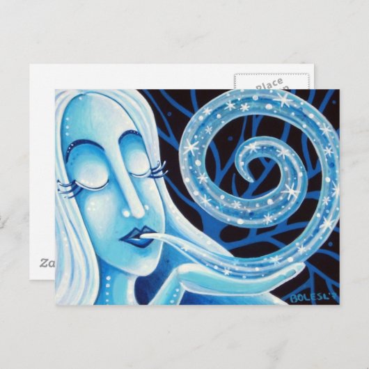 Leven van het Briefkaart van de winter (Voorkant / Achterkant)