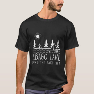Leven van het meer van Life Sebago meer van Kayaki T-shirt