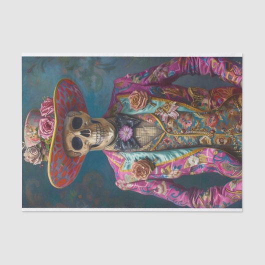 Leven van het skelet2 tissuepapier (Voorkant)