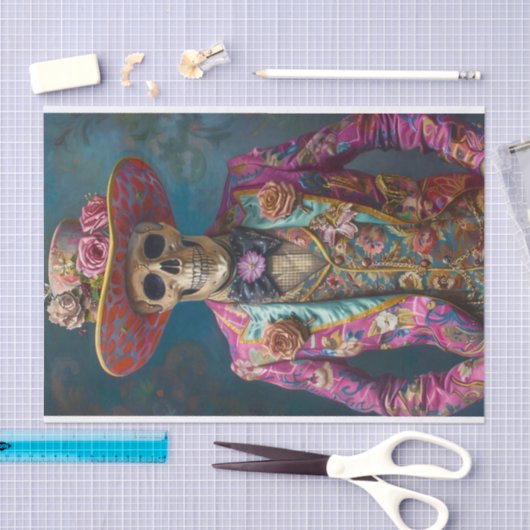 Leven van het skelet2 tissuepapier (Craft)