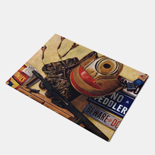 Leven van jongens deurmat (Schuin)