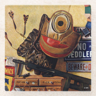 Leven van jongens glazen onderzetter