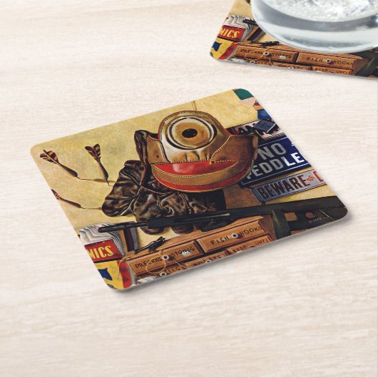 Leven van jongens kartonnen onderzetters (Schuin)