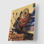 Leven van jongens vierkante klok (Hoek)