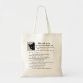 Leven van katteneigenaar tote bag (Voorkant)