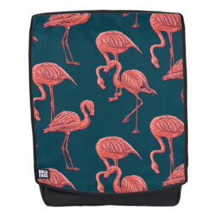 Leven van koraal flamingo patroon rugzak rugtassen