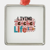 Leven van leraar metalen ornament (Voorkant)