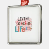 Leven van leraar metalen ornament (Links)