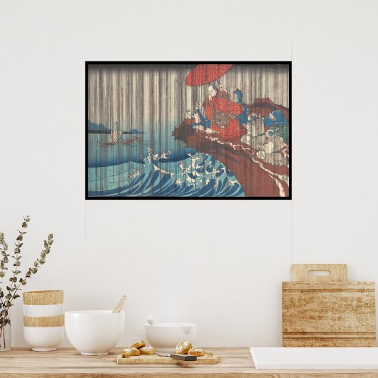 Leven van Nichiren Prayer voor Regen Beantwoordde  Poster (Keuken)