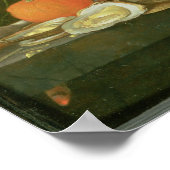 Leven van oesters, druiven, brood poster (Hoek)