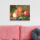 Leven van perziken canvas afdruk (Insitu (Woonkamer))