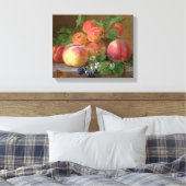 Leven van perziken canvas afdruk (Insitu (Slaapkamer))