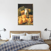 Leven van Sinaasappels, Watermeloen Canvas Afdruk (Insitu (Slaapkamer))