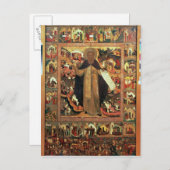 Leven van Sint Sergius of Radonesh, 1640 Briefkaart (Voorkant / Achterkant)
