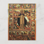 Leven van Sint Sergius of Radonesh, 1640 Briefkaart (Voorkant)