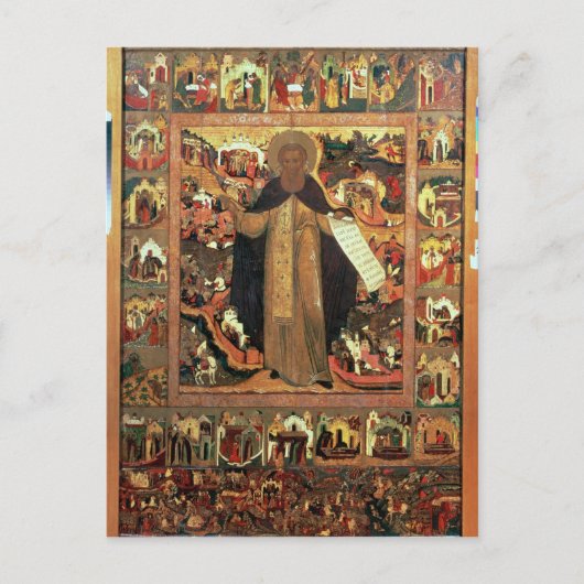Leven van Sint Sergius of Radonesh, 1640 Briefkaart (Voorkant)