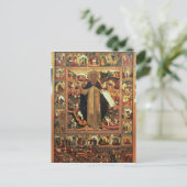 Leven van Sint Sergius of Radonesh, 1640 Briefkaart (Staand voorkant)