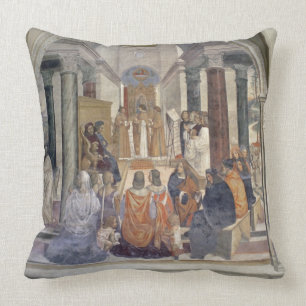 Leven van St. Benedict (fresco) (detail) Kussen