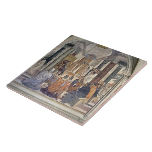 Leven van St. Benedict (fresco) (detail) Tegeltje (Zijkant)