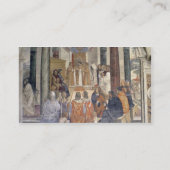 Leven van St. Benedict (fresco) (detail) Visitekaartje (Achterkant)