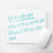 leven van videogamers muismat (Met muis)