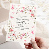 Leven van Vlinders Bloemen Vrijgezellenfeest Kaart