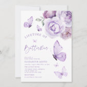 Leven van Vlinders Bloemen Vrijgezellenfeest Kaart (Voorkant)