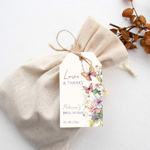 Leven van vlinders bloemenspel vrijgezellenfeest g cadeaulabel
