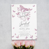 Leven van Vlinders Goud Paarse Vrijgezellenfeest Kaart