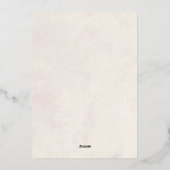 Leven van Vlinders Vrijgezellenfeest Folie Uitnodiging (Achterkant)