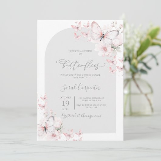 Leven van Vlinders Vrijgezellenfeest Kaart (Staand voorkant)