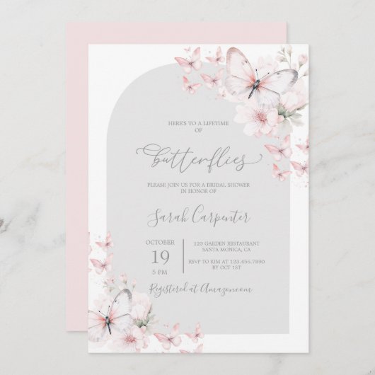 Leven van Vlinders Vrijgezellenfeest Kaart (Voorkant / Achterkant)