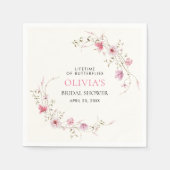 Leven van Vlinders Vrijgezellenfeest Servet (Voorkant)