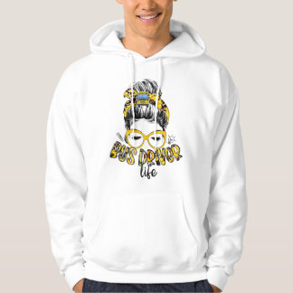 Leven van vrouwelijke buschauffeur Rommelige knot  Hoodie