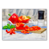 Leven van zoete peper kaart (Voorkant)