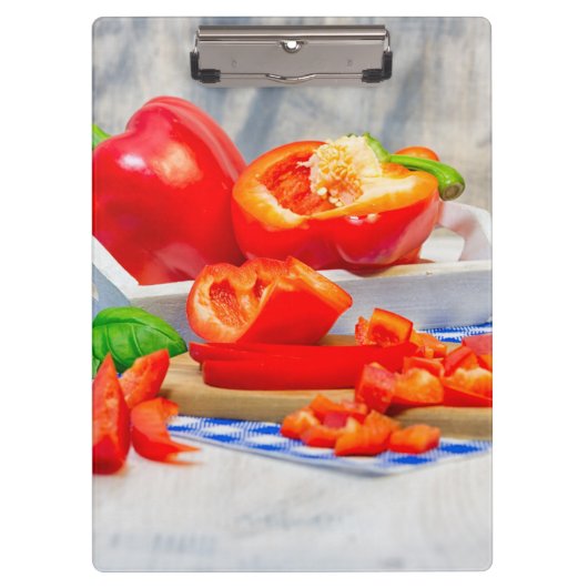 Leven van zoete peper klembord (Voorkant)