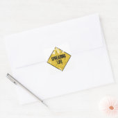 Leven verspreiden vierkante sticker (Envelop)