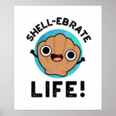 Leven vieren met Shell Grappige Shell Stunt Poster (Voorkant)