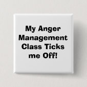 leven vierkante button 5,1 cm (Voorkant)