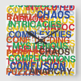 Leven Vierkante Klok