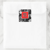 Leven. Vierkante Sticker (Tas)