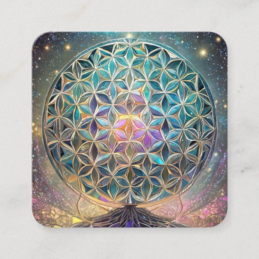 Leven Vierkante Visitekaartje (Voorkant)