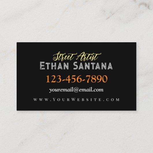 Leven Visitekaartje (Achterkant)