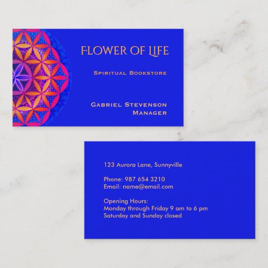 Leven Visitekaartje (Voorkant / Achterkant)