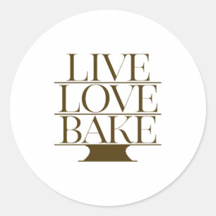 LEVEN VLOEIBAKE RONDE STICKER