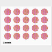 Leven / vol goud | Roze Ronde Sticker (Vel)