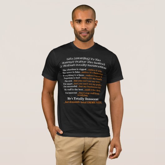 Leven volgens de corrupte verrader............ t-shirt (Voorkant volledig)