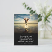 Leven voor de levende Langston Hughes Briefkaart (Staand voorkant)